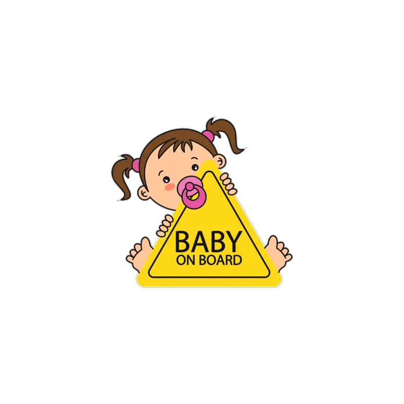 Baby on board, autocolant, dimensiune 90x90 mm, model 033